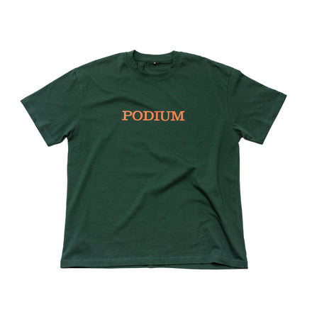 PODIUM Logo Tee - Deep Forest Green