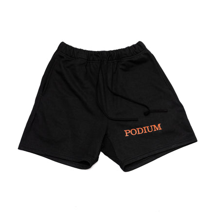 Podium Text Logo Shorts - Kyoto Black